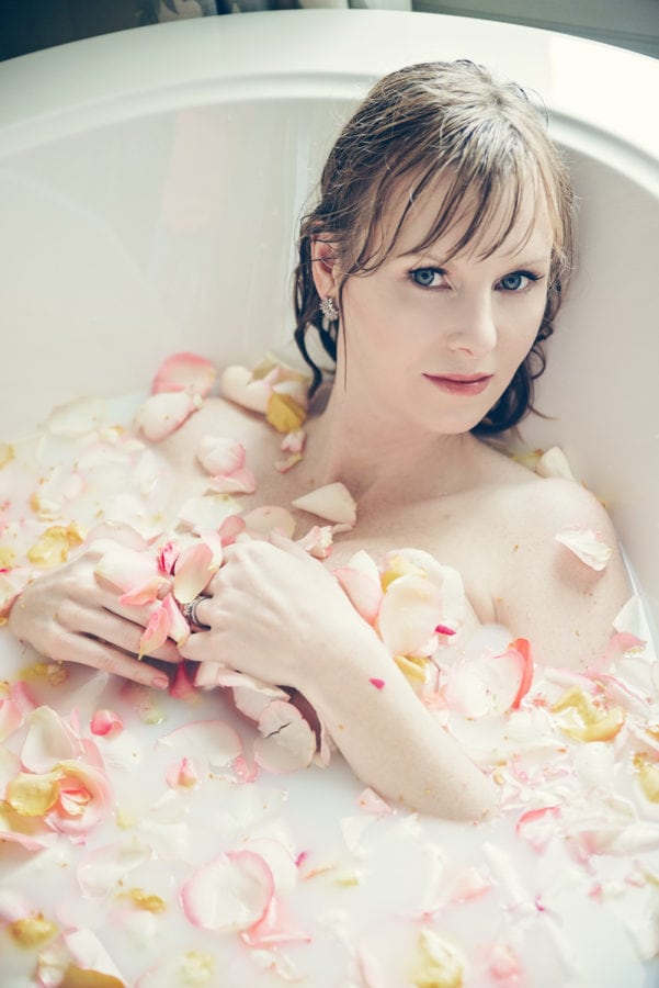 Milk Bath Toronto Boudoir Photography By Female Photographer Alishba.