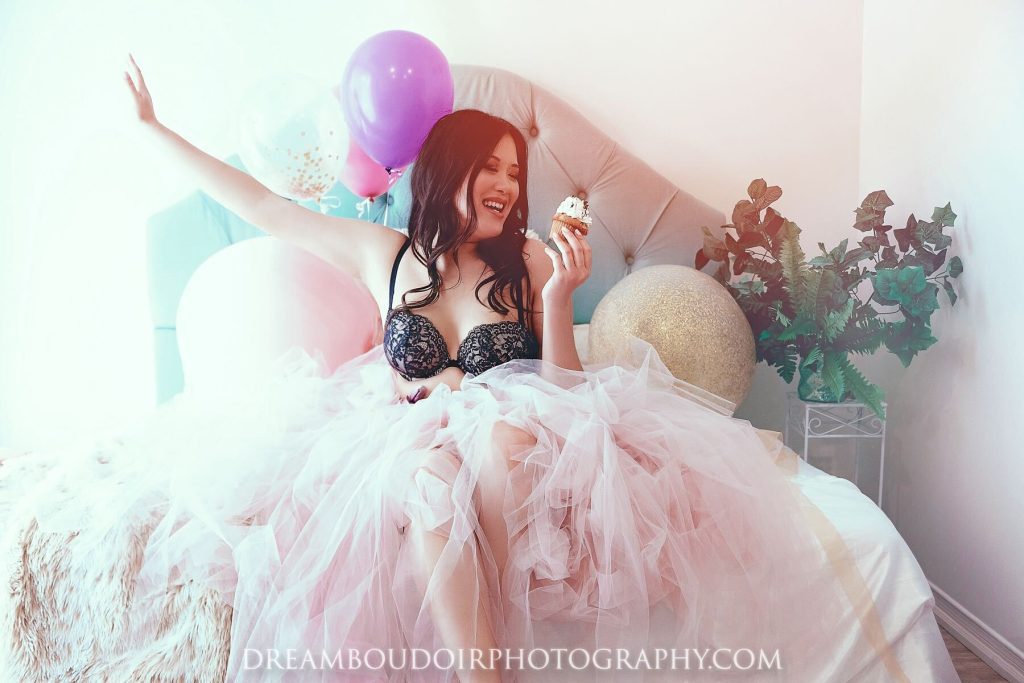 30th birthday women boudoir photography in toronto pink color blush angel wings dream boudoir fable kissed provocateur 